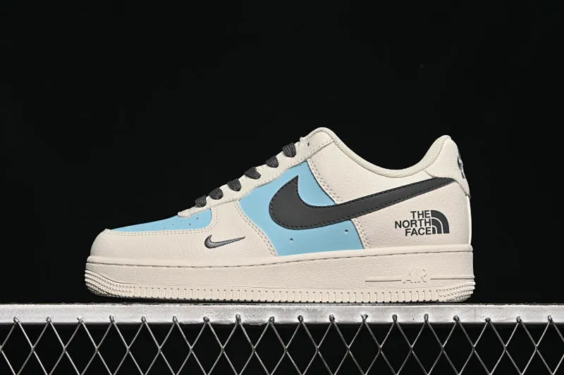 All categories Nk Air Force 1 Air Force series Nk Air Force 1 Low Air Force low top Nike Air Force 1'07 Low North Face co-branded beige light blue gray hook Air Force 1 customized casual sneakers CS5288-026